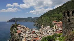 Italy, Liguria, Cinque Terre, Vernazza Stock Footage