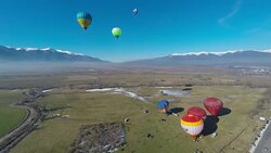 Balloons Bansko Stock Footage