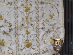 EVENT CAPSULE CLEAN - The shop of Stefano Gammarelli, the Pope's tailor who will be designing the dress of the future Pope in three different sizes in order to fit the unknown Pontiff on February 24, 2013 in Rome, Italy. (Footage by Giulio Origlia/Getty Im Stock Footage