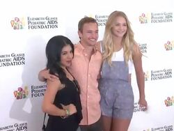 Chrissie Fit, Kent Boyd, Mollee Gray at Elizabeth Glaser Pediatric AIDS Foundation's 24th Annual A Time For Heroes Stock Footage