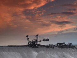 Open cast mining Stock Footage