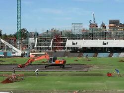 Adelaide Oval Renovations Continue Stock Footage