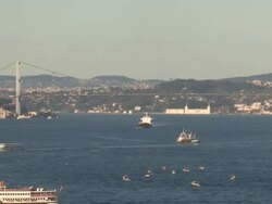 Boshporus, Istanbul, Turkey Stock Footage