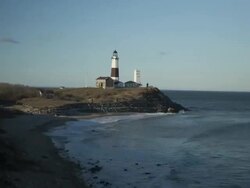 Montauk Point Light Stock Footage