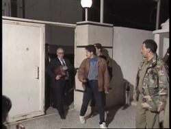 ISRAEL - Palest.Cabinet Meets/March Through Hebron News Clip