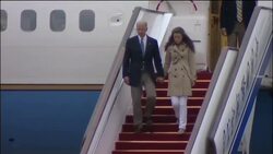 WRAP US Vice President Biden arrives for talks, at basketball match News Clip