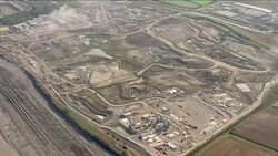Aerials of Hinkley Point C construction site News Clip