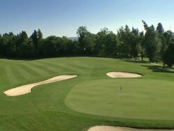 AERIAL Golf Course Stock Footage