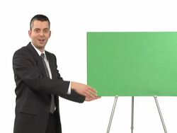 Businessman Advertising Stock Footage