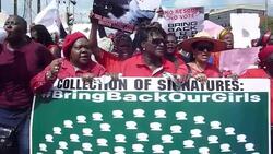 CLEAN : Demonstration in Lagos for the release of abducted schoolgirls News Clip