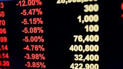 Stock market graph and tecnical analysis stock Stock Footage