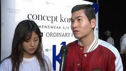 INTERVIEW - Designer Jang Hyeong Cheol at Concept Korea S/S 2016 Mens Collection Runway Show Stock Footage