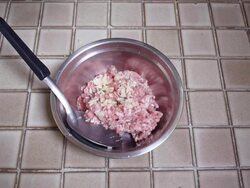 Cook fermenting meat Stock Footage