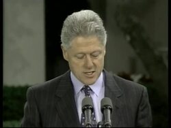 USA: PRESIDENT CLINTON PRESS CONFERENCE News Clip