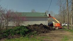 Solar panels being fitted to a building News Clip