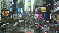 Times Square Locked-Off Shot For Timelapse News Clip