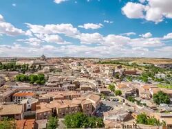 HD Timelapse: Toledo Cityscape Spain Stock Footage