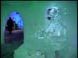 The seventh annual Snow and Ice Sculpture festival opens in Bruges, Belgium Friday.  More than three dozen carvers from around the world have transformed huge blocks of ice into fairy tale ice sculptures News Clip