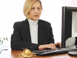 Working at home Stock Footage