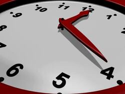 Close-up of Modern Wall Clock - HD Stock Footage