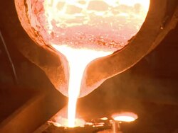 Steel Industry molten metal Stock Footage