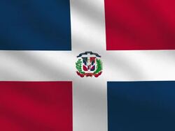 Dominican Republic Flag Stock Footage