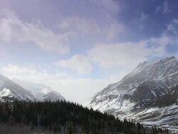 Winds Blow Through Rocky Mountains Stock Footage