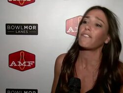 INTERVIEW - Colie Edison - Guinness Book Of World Record For Most People Bowling Simultaneously Across Multiple Venues Attempt at Bowlmore Stock Footage