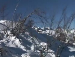 HD: View from the ski-lift Stock Footage