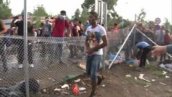 European Migrants Crisis Continues With Clashes at Serbia/Hungary border News Clip