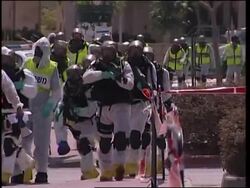 Israeli forces conduct gas attack drill News Clip