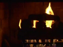 Cozy Fireplace Stock Footage