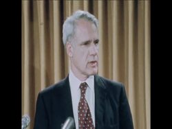 SYND 7 12 74  SCHLESINGER PRESS CONFERENCE ON ARMS AGREEMENT News Clip