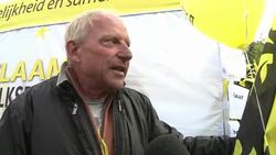 CLEAN: Belgian police out in force for Flemish demo News Clip