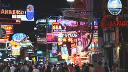HD: Walking Street Pattaya Stock Footage
