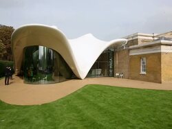 Opening Of The New Serpentine Sackler Gallery Designed By Zaha Hadid Stock Footage