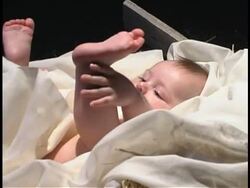 Nativity Baby Jesus 2 Stock Footage