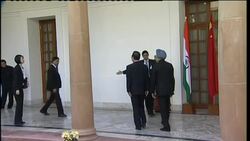 WRAP Chinese Premier Wen visits; ceremonial welcome; ADDS talks, protest News Clip