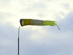Weather Sock on Wind Stock Footage