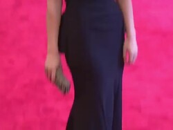 Elizabeth Cordry at "Schiaparelli And Prada: Impossible Conversations" Costume Institute Gala Stock Footage