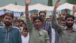 CLEAN : Jihadist leader participates in rally in disputed Kashmir region News Clip