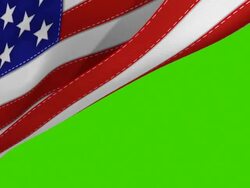 USA Flag with Chroma Key, American Stock Footage
