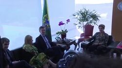 CLEAN : Argentinas President elect Mauricio Macri meets Dilma Rousseff News Clip