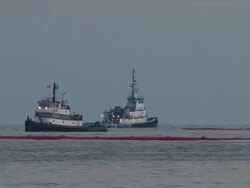 First Tarballs Wash Up on Beach Stock Footage