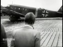 Mussolini greeted by Hitler airport Instructional Video