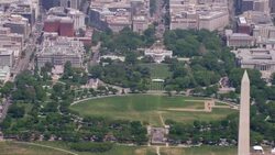 'HA WS AERIAL Shot of White House / Washington DC, United States' Stock Footage