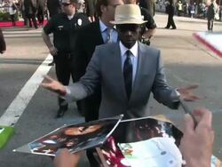 Don Cheadle at the Iron Man 2 Premiere at El Captain Theater in Hollywood at the Celebrity Sightings in Los Angeles at Los Angeles CA. (Footage by WireImage Video/GettyImages) Stock Footage