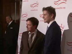 Michael J. Fox and Matt Czuchry Stock Footage