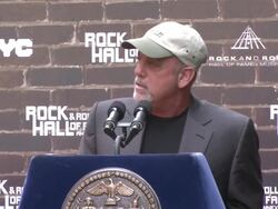 Rock and Roll Hall of Fame Makes A Special Announcement Stock Footage