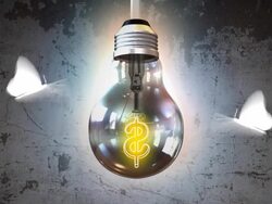 Business lightbulb Stock Footage